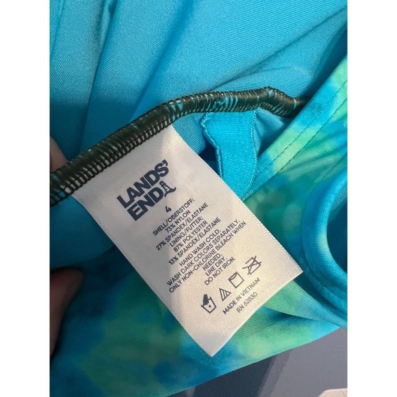 Land’s End Women’s One Piece Tie Dye Bathing Suit Size 4 NWT Lycra‎ - Picture 6 of 8